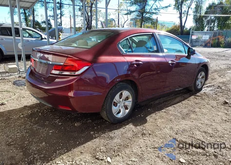 2013 Honda Civic Lx z USA, uszkodzony, nr VIN 19XFB2F55DE076376